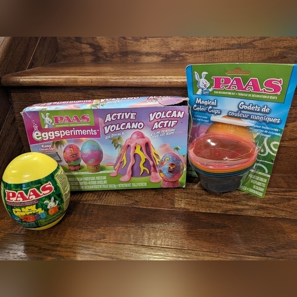 PAAS Easter Egg Kits 6 Decorating Kits Active Volcano, color cups Etc - Picture 13 of 14